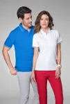 Tricou bărbătesc cu detalii contrastante | Polo pentru femei cu mâneci scurte