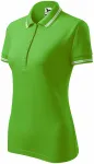 Polo de dama cu contrast, măr verde