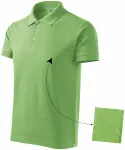 Polo elegant pentru bărbați, verde mazăre