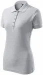 Polo elegant pentru femei, marmură gri deschis
