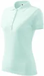 Polo elegant pentru femei, verde de gheață