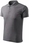 Polo tricou bărbătesc, gri de oțel