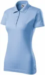 Polo tricou slim pentru femei, cer albastru