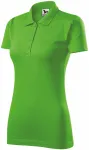 Polo tricou slim pentru femei, măr verde