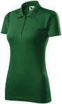 Polo tricou slim pentru femei, sticla verde