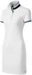 Rochie de damă cu guler sus, alb