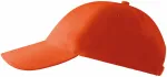 Șapcă de baseball cu 6 panouri, portocale