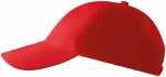 Șapcă de baseball cu 6 panouri, roșu