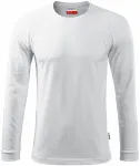 Tricou bărbătesc contrastant cu mâneci lungi, alb