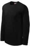 Tricou bărbătesc contrastant cu mâneci lungi, negru