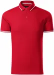 Tricou bărbătesc cu detalii contrastante, formula red