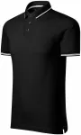 Tricou bărbătesc cu detalii contrastante, negru