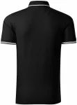 Tricou bărbătesc cu detalii contrastante, negru