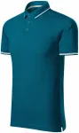 Tricou bărbătesc cu detalii contrastante, petrol blue