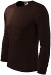 Tricou bărbătesc cu mânecă lungă, cafea Tricou bărbătesc cu mânecă lungă, cafea