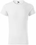 Tricou bărbătesc cu mâneci rulate, alb