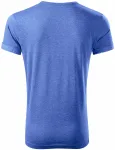 Tricou bărbătesc cu mâneci rulate, marmură albastră