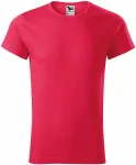 Tricou bărbătesc cu mâneci rulate, marmură roșie