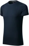 Tricou bărbătesc decorat, ombre albastru