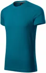 Tricou bărbătesc decorat, petrol blue