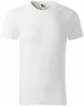 Tricou bărbătesc, din bumbac organic texturat, alb