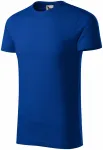 Tricou bărbătesc, din bumbac organic texturat, albastru regal