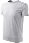 Tricou clasic pentru bărbați, marmură gri deschis