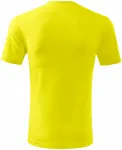 Tricou clasic pentru bărbați, galben de lămâie
