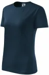 Tricou clasic pentru femei, albastru inchis