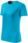 Tricou clasic pentru femei, turcoaz