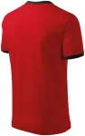 Tricou cu contrast unisex, roșu