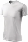 Tricou cu decolteu asimetric, alb