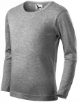 Tricou cu mâneci lungi pentru copii, marmură gri închis