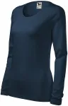 Tricou dama cu mâneci lungi, albastru inchis Tricou dama cu mâneci lungi, albastru inchis
