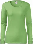 Tricou dama cu mâneci lungi, verde mazăre
