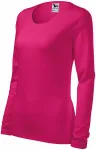 Tricou dama cu mâneci lungi, zmeură Tricou dama cu mâneci lungi, zmeură