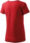 Tricou dama slim fit cu mânecă raglan, roșu