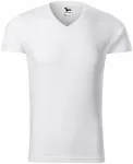Tricou de bărbați strâns, alb
