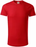 Tricou de bumbac organic pentru bărbați, roșu