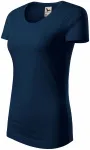 Tricou de bumbac organic pentru femei, albastru inchis Tricou de bumbac organic pentru femei, albastru inchis