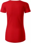 Tricou de bumbac organic pentru femei, roșu