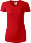 Tricou de bumbac organic pentru femei, roșu