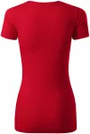 Tricou de damă cu cusături decorative, formula red