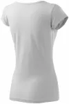 Tricou de damă cu mâneci foarte scurte, alb