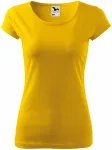Tricou de damă cu mâneci foarte scurte, galben