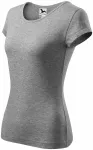 Tricou de damă cu mâneci foarte scurte, marmură gri închis Tricou de damă cu mâneci foarte scurte, marmură gri închis