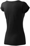 Tricou de damă cu mâneci foarte scurte, negru