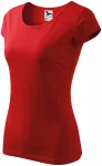 Tricou de damă cu mâneci foarte scurte, roșu