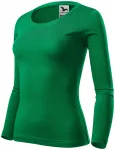 Tricou de damă cu mâneci lungi, iarba verde