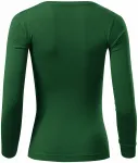 Tricou de damă cu mâneci lungi, sticla verde